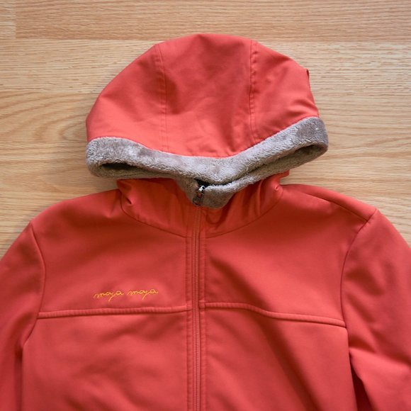 MAYA MAYA Women s Climate Control Embroidered Orange Slim Jacket Size L - Picture 4 of 14